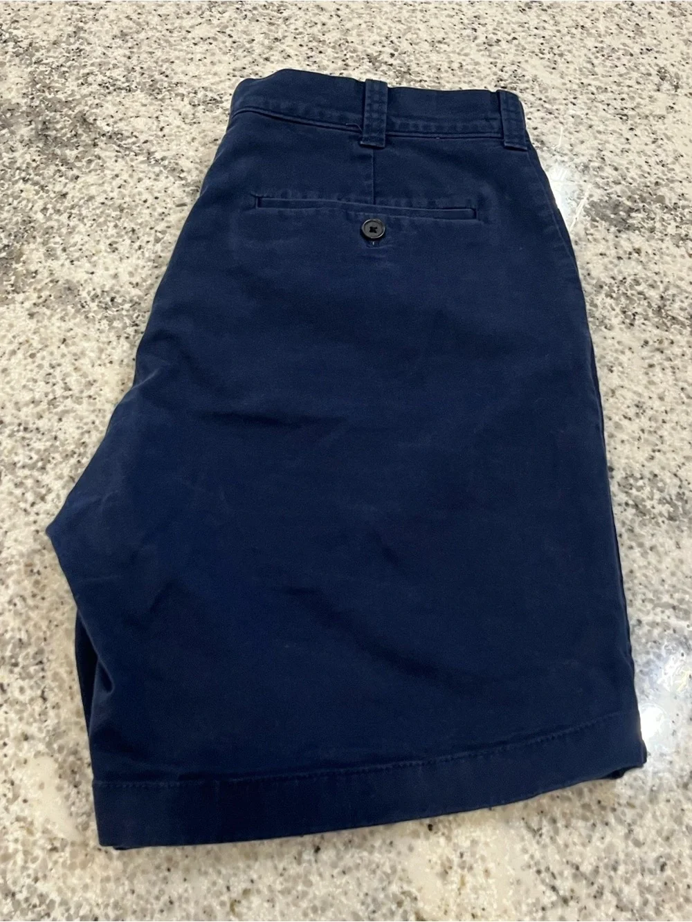 J.CREW Men’s Preppy Blue 34” Chino Shorts Cotton 9” Inseam Flat Front Zip